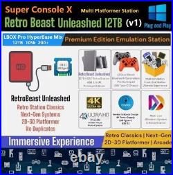 12TB Super Console X Unleashed 105k 410Sys+ Premium Edition Retro Pro x5 Games