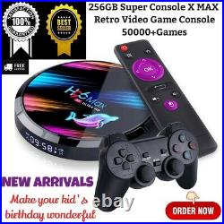 256GB Super Console X MAX Retro Video Game Console 50000+Games PSP/PS1/N64/SEGA