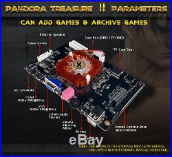 2650 Games Pandora Treasure II 3D Retro Video Game Arcade Console Separable HDMI