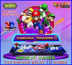 2650 Retro Video Game Arcade Console HDMI Pandora Treasure II 3D Double Stick