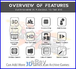 2650 Retro Video Game Arcade Console HDMI Pandora Treasure II 3D Double Stick