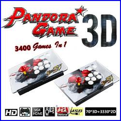 3400 in 1 Pandora-s Games Retro Split Video Game Console HDMI VGA For PC Desktop