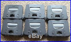 6 Nintendo 64 N64 Console Systems AUTHENTIC TESTED NUS-001 USA GAMING RETRO LOT