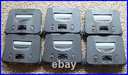 6 Nintendo 64 N64 Video Game Console Systems Retro Rare Tested Bundle Lot HTF