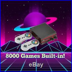8000+ Classic Retro Games! Mini HDMI Console Snes Nes GBA Arcade GameBoy Color