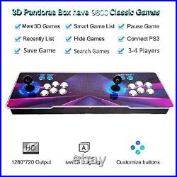 9800 Games in 1 Classic 3D Arcade Game Console, Pandora's Box Retro Game