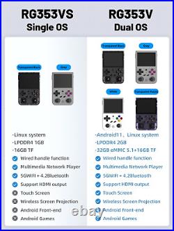 ANBERG353VS Retro Handheld Game Linux System Built- in 4452 Games RG353V Emulato