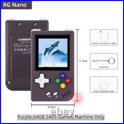 ANBERNIC RG Nano Retro Handheld Game Console1.54 IPS 64G 5KGames Hi-fi Speaker