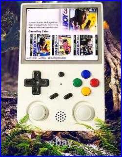 ANBERNIC RG353V Retro Handheld Game Console 256gb with White Hall Effect Stick