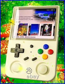 ANBERNIC RG353V Retro Handheld Game Console 256gb with White Hall Effect Stick