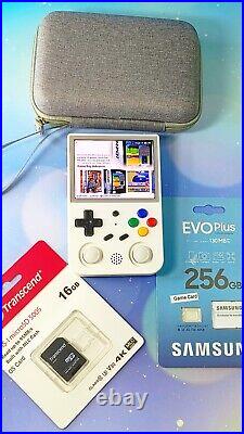 ANBERNIC RG353V Retro Handheld Game Console 256gb with White Hall Effect Stick