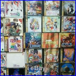 AS IS Sega Saturn Console Boxed & Huge lot Soft Set Retro Game