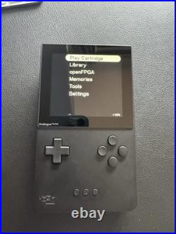 Analogue Pocket Black Retro Handheld Game Console Bundle Analogue Pocket Black Retro Handheld Game Console Bundle