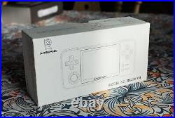 Anbernic RG280M Metal Retro Gaming Handheld. Pink and Blue. Boxed EX+ Condition