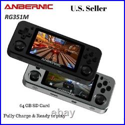Anbernic RG351M handheld retro video game console 64gb 2500 games built in wifi