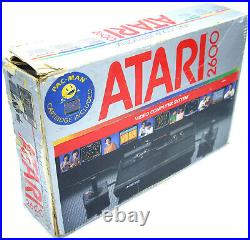 Atari 2600 Console Darth Vader Boxed + Pacman Game Retro-Refurb