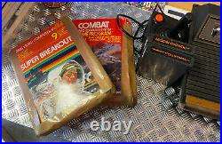 Atari 2600 Woody Console + 2 Joysticks + 5 Games Bundle GWO Free P+P Retro