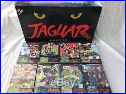 Atari Jaguar Black Console With 8 Games Boxed Retro Console