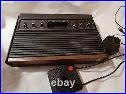 Atari VCS CX2600 Woody Light Sixer with Games Retro Vintage Console
