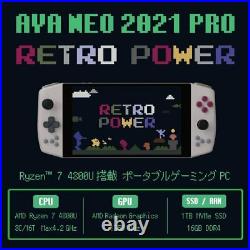 AyaNeo Aya Neo 2021 Pro Retro Power Ryzen7 4800U 1TB Handheld Gaming FedEx DHL