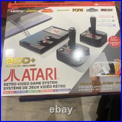 BRAND NEW Atari Retro Video Game System & Pocket Player Pro OPEN NEVER USED