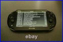 Black PS Vita Slim 64GB With Every Vita Game And Retro Games