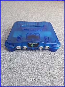 Blue Transparent Nintendo 64 N64 Console controller & Goldeneye game CHEAP RETRO Blue Transparent Nintendo 64 N64 Console controller & Goldeneye game CHEAP RETRO