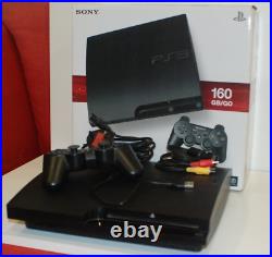 Boxed 160Gb Slim PS3 Console, Wireless Controller PLUS £100 Retro Games BUNDLE