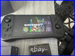 Boxed Powkiddy X55 Retro Gaming Handheld Console Black with games Boxed Powkiddy X55 Retro Gaming Handheld Console Black with games