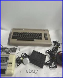 Commodore 64 Retro Gaming With Power Cable And Joy Stick