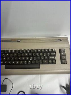 Commodore 64 Retro Gaming With Power Cable And Joy Stick