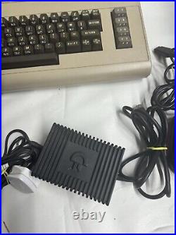 Commodore 64 Retro Gaming With Power Cable And Joy Stick