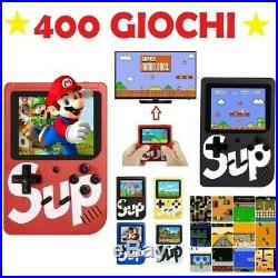 Console Portatile Videogioco 8 Bit 400 Giochi Schermo Colori Retro' Sup Game Box
