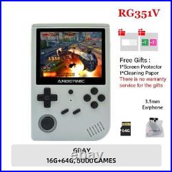 Dikdoc Handheld Game Console RG351V 3.5 Inch Retro Console Mini TV 5000 games