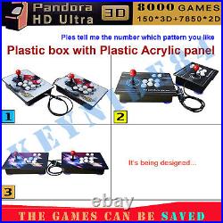 Double Sticks Pandora's Box 3D 8000 Games Separable Retro Arcade Console Machine