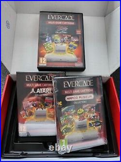 Evercade Retro Games Handled Console Premium Pack White/Red (306512) + more