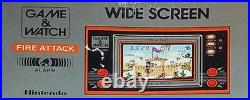 Fire Attack (Wide Screen Series) BOXED Game & Watch Retro Video Game Console