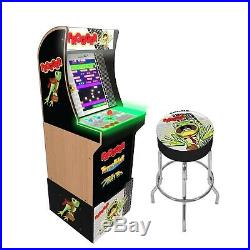 Frogger Retro Arcade1UP Home Cabinet Machine Arcade 1UP Riser 3 Game Stool Combo
