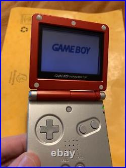 Game Boy Advance SP Limited Edition Mario Ed Fully Tested GBA Rare Retro