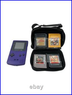 Game Boy Color CGB-001 & Game Bundle x 5 TESTED WORKING Retro Video Games