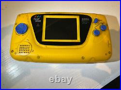 Game Gear Console LCD UPGRADED CUSTOM YELLOW CASE RETRO SIX