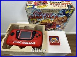 Game Gear SEGA Coca Cola Red Game Console Plus Collaboration Retro Games Used