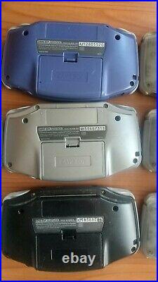 Gameboy Advance Lot of 9 Junk for parts GBA Nintendo console retro game FS JP