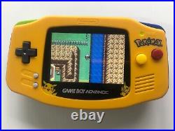 Gameboy Advance with Backlit IPS V2 Screen Mod Pokemon Shell Retro Pixel