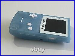 Gameboy Colour with Backlit IPS Screen Mod Custom Baby Blue Shell Q5 Retro Pixel