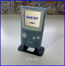 Gameboy Colour with Backlit IPS Screen Mod Custom Baby Blue Shell Q5 Retro Pixel
