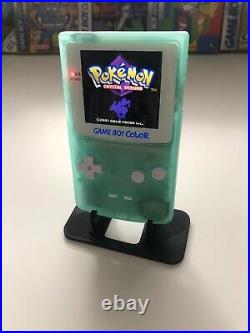 Gameboy Colour with Backlit IPS Screen Mod Custom Teal Shell Q5 Retro Pixel