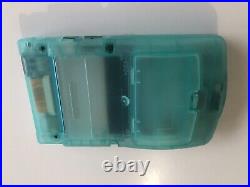 Gameboy Colour with Backlit IPS Screen Mod Custom Teal Shell Q5 Retro Pixel