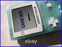 Gameboy Colour with Backlit IPS Screen Mod Custom Teal Shell Q5 Retro Pixel