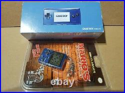 Gameboy Micro Blue Nintendo boxed retro handheld console